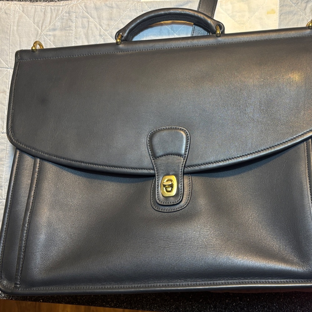 Coach Beekman Briefcase Black Leather, NWOT - Picture 4 of 16